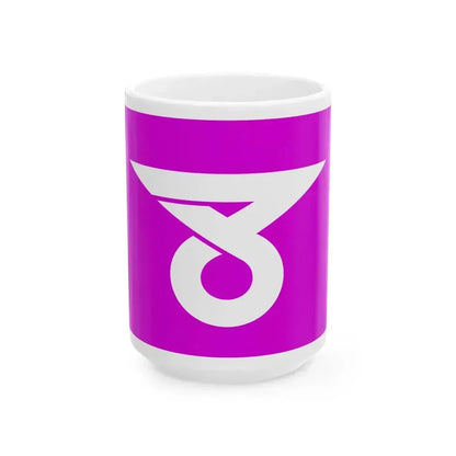 Flag of Akashina Nagano 1964-2005 (Japan) White Coffee Mug 15oz - Go Mug Yourself