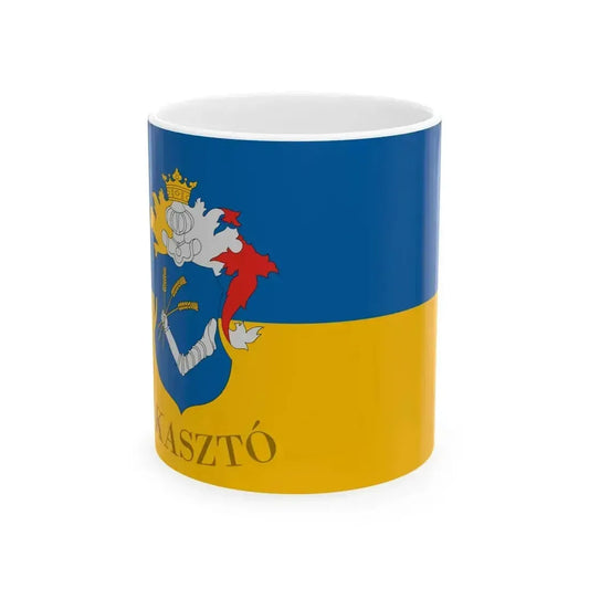 Flag of Akaszto (Hungary) White Coffee Mug 11oz - Go Mug Yourself