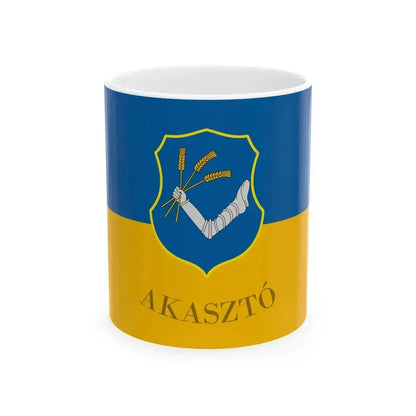 Flag of Akaszto variant (Hungary) White Coffee Mug 11oz - Go Mug Yourself