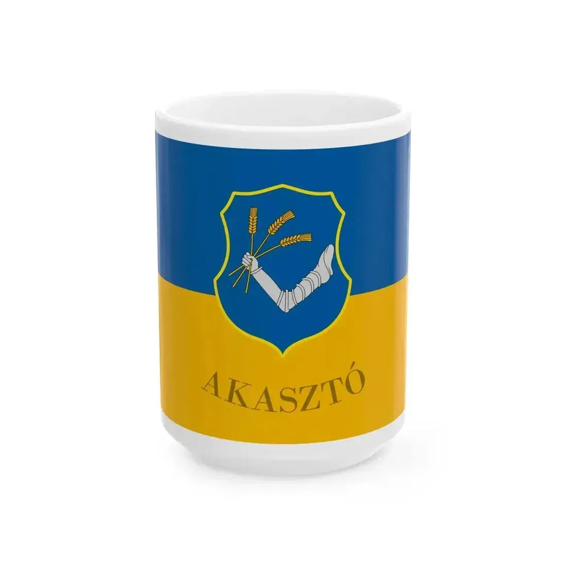 Flag of Akaszto variant (Hungary) White Coffee Mug 15oz - Go Mug Yourself