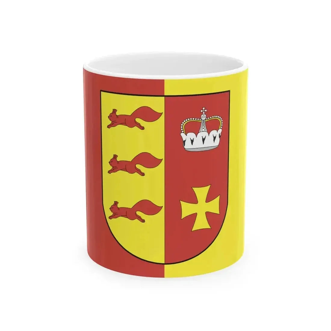 Flag of Akciabrski (Belarus) White Coffee Mug 11oz - Go Mug Yourself