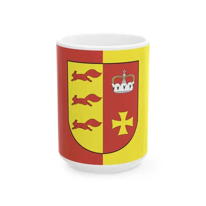 Flag of Akciabrski (Belarus) White Coffee Mug 15oz - Go Mug Yourself