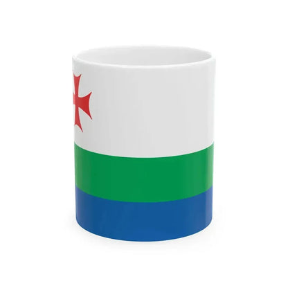 Flag of Akhalkalaki Municipality (Georgia) White Coffee Mug 11oz - Go Mug Yourself