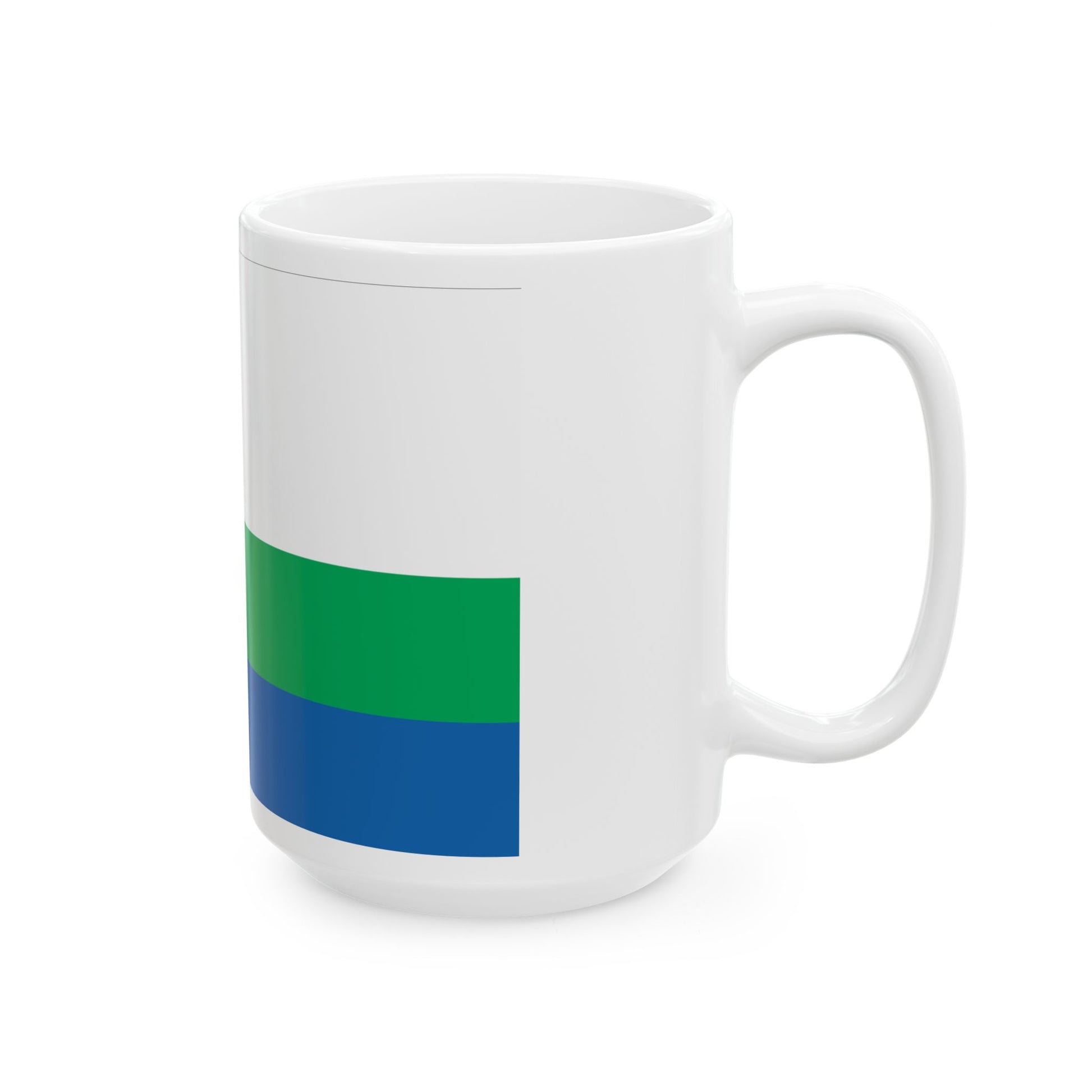Flag of Akhalkalaki Municipality (Georgia) White Coffee Mug-Go Mug Yourself