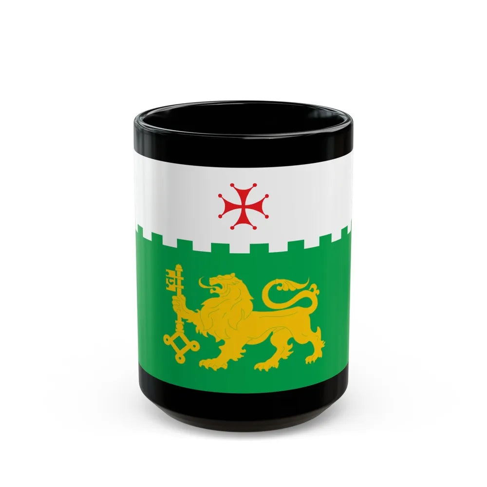 Flag of Akhaltsikhe Georgia - Black Coffee Mug-15oz-Go Mug Yourself