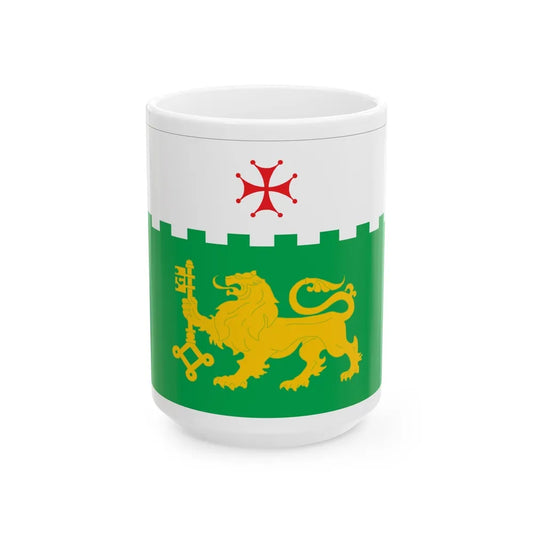 Flag of Akhaltsikhe Georgia - White Coffee Mug-15oz-Go Mug Yourself