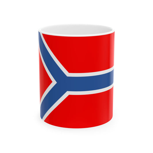 Flag of Akhmeta Municipality (Georgia) White Coffee Mug-11oz-Go Mug Yourself