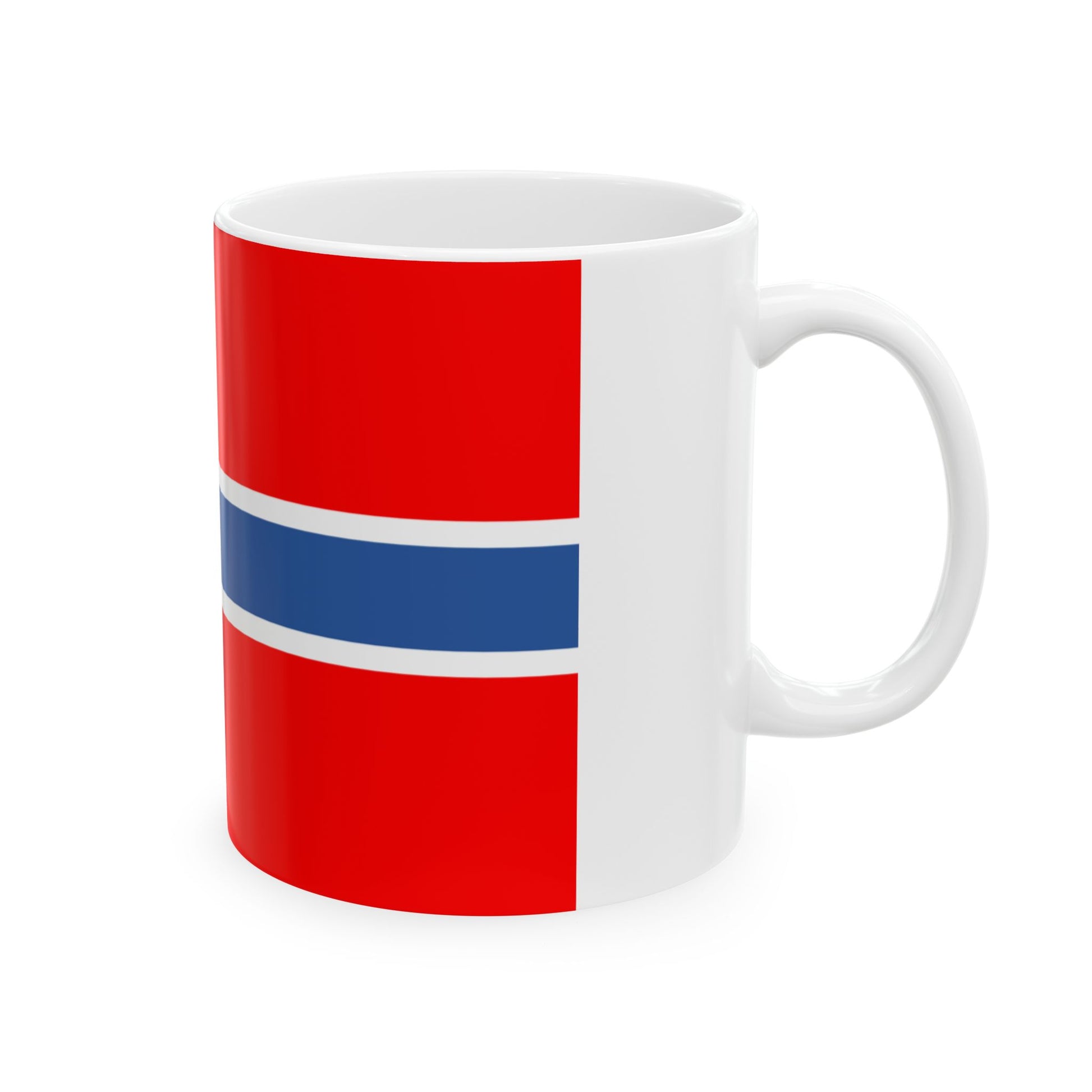 Flag of Akhmeta Municipality (Georgia) White Coffee Mug-Go Mug Yourself