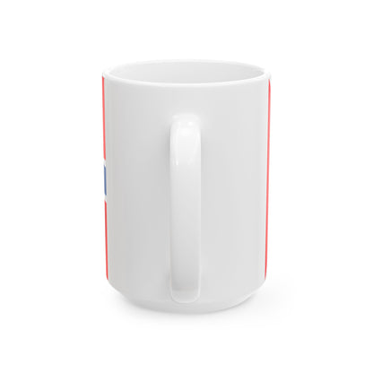 Flag of Akhmeta Municipality (Georgia) White Coffee Mug-Go Mug Yourself