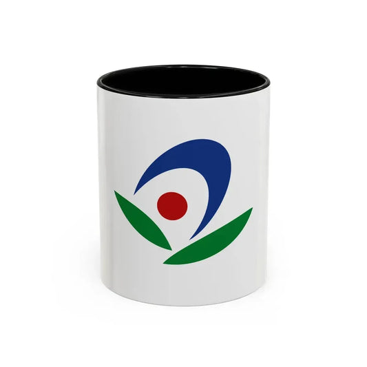 Flag of Akiruno Tokyo Japan - Accent Coffee Mug 11oz Black - Go Mug Yourself