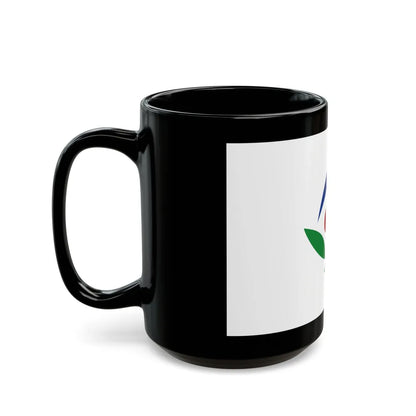 Flag of Akiruno Tokyo Japan - Black Coffee Mug-Go Mug Yourself