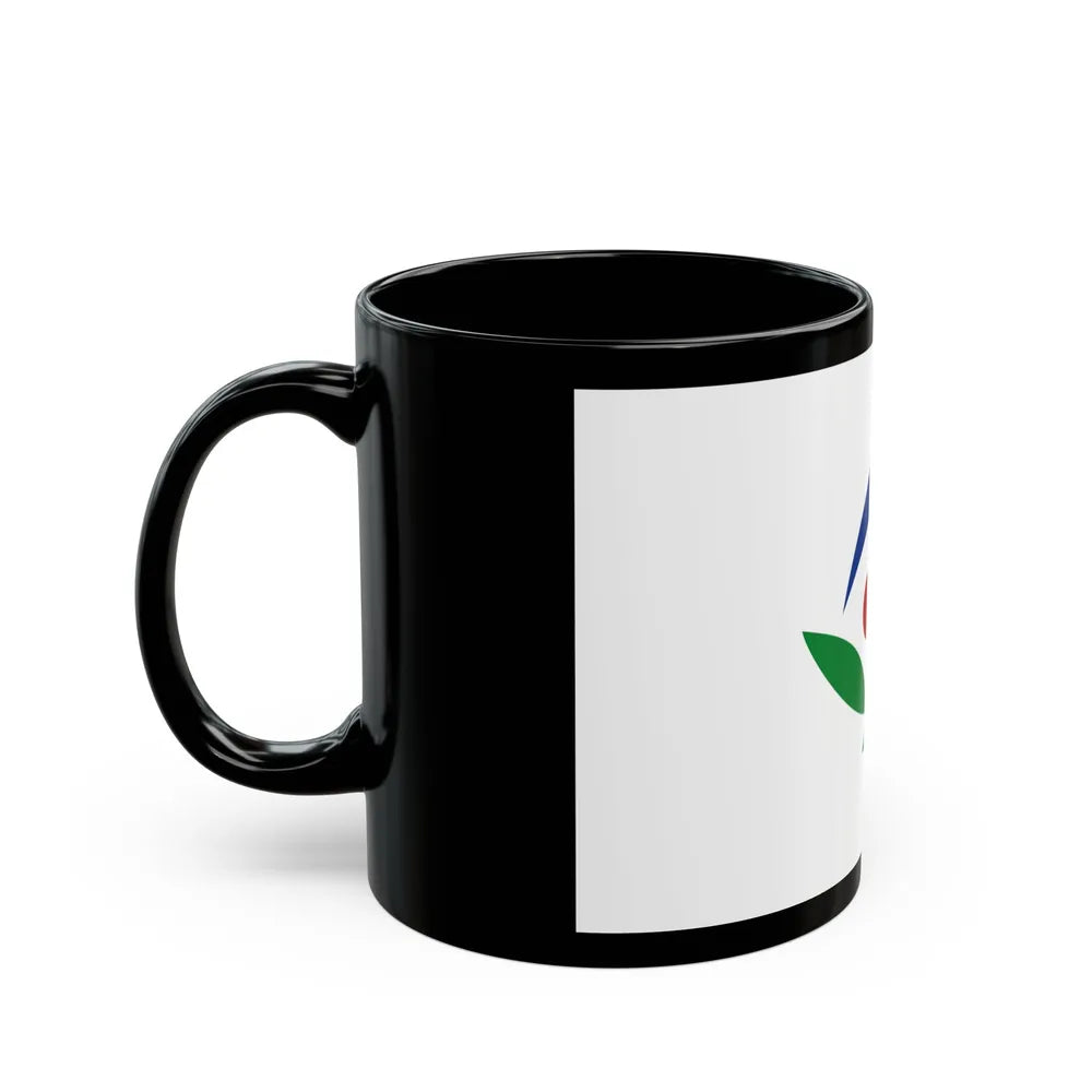 Flag of Akiruno Tokyo Japan - Black Coffee Mug-Go Mug Yourself