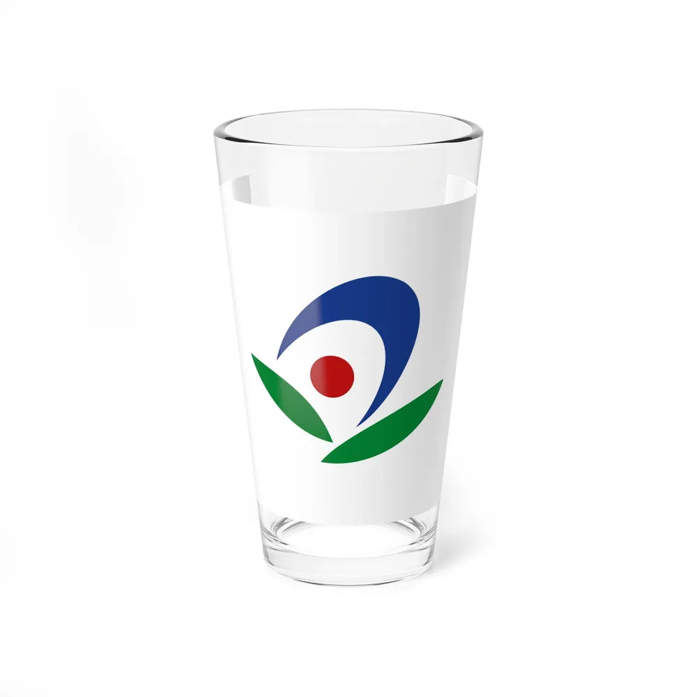 Flag of Akiruno Tokyo Japan - Pint Glass 16oz-16oz-Go Mug Yourself