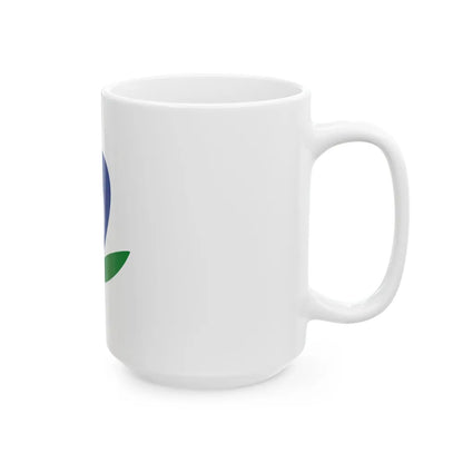 Flag of Akiruno Tokyo Japan - White Coffee Mug-Go Mug Yourself