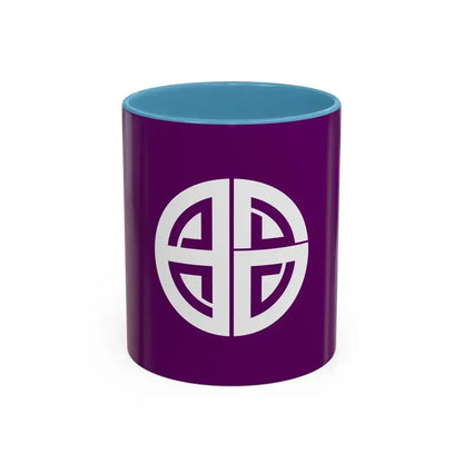 Flag of Akishima Tokyo Japan - Accent Coffee Mug 11oz Light Blue - Go Mug Yourself