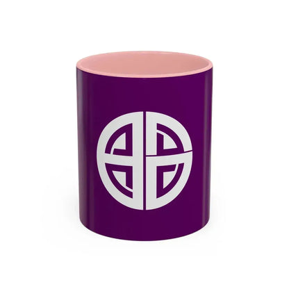Flag of Akishima Tokyo Japan - Accent Coffee Mug 11oz Pink - Go Mug Yourself