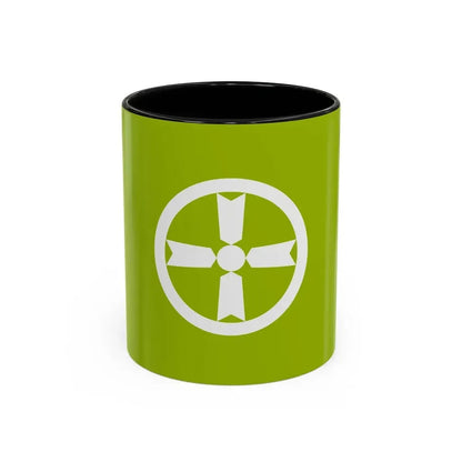 Flag of Akita Akita Japan - Accent Coffee Mug 11oz Black - Go Mug Yourself