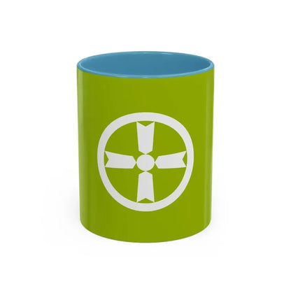 Flag of Akita Akita Japan - Accent Coffee Mug 11oz Light Blue - Go Mug Yourself