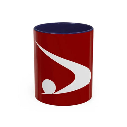 Flag of Akita Prefecture Japan - Accent Coffee Mug 11oz Navy - Go Mug Yourself