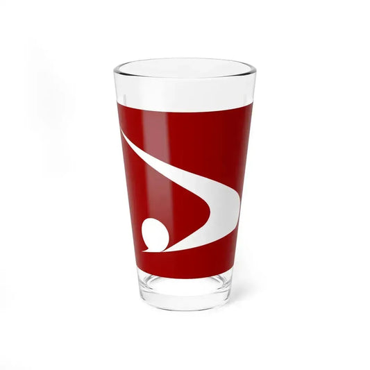 Flag of Akita Prefecture Japan - Pint Glass 16oz 16oz - Go Mug Yourself