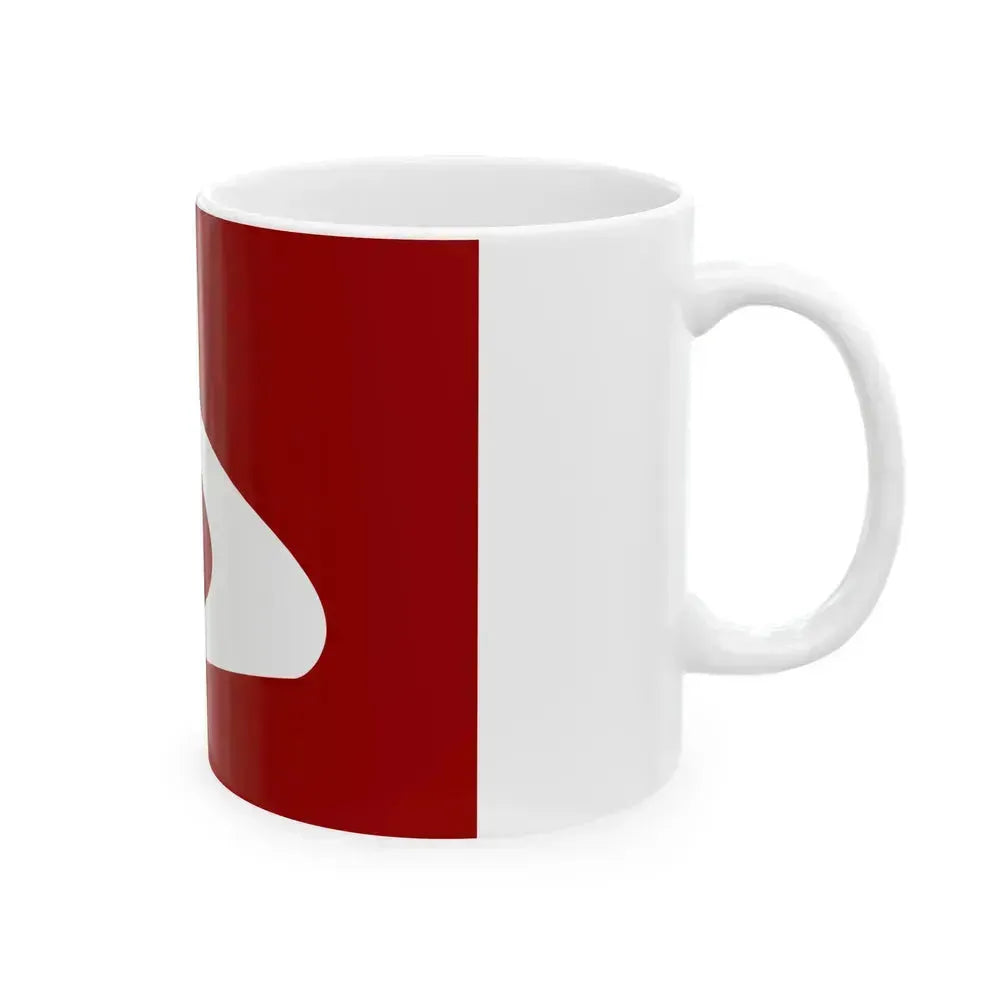 Flag of Akita Prefecture Japan - White Coffee Mug - Go Mug Yourself