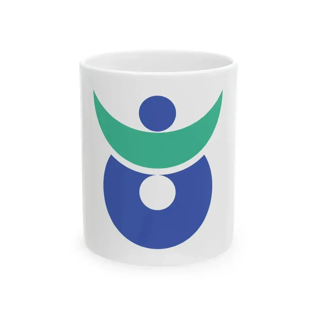 Flag of Akitakata Hiroshima (Japan) White Coffee Mug 11oz - Go Mug Yourself