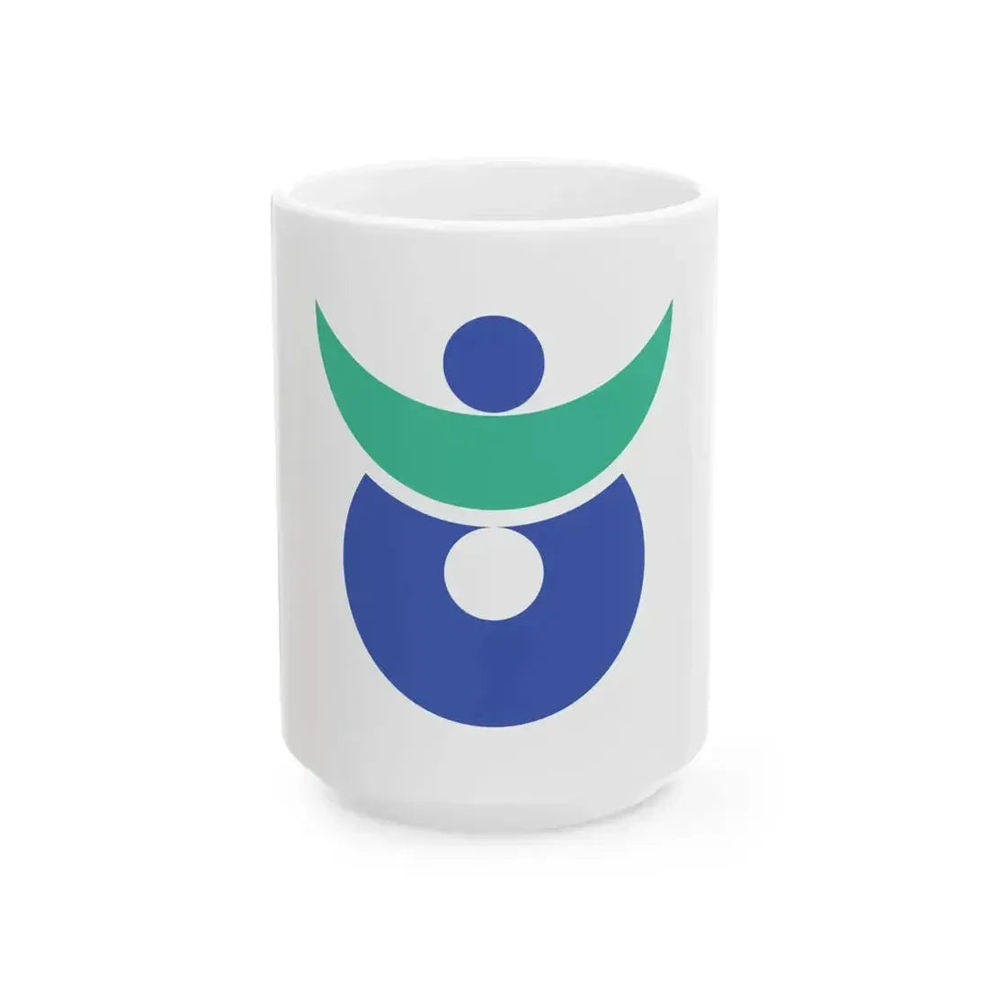Flag of Akitakata Hiroshima (Japan) White Coffee Mug 15oz - Go Mug Yourself