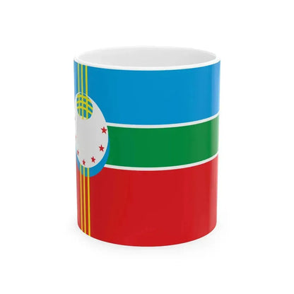 Flag of Ala-Buka District (Kyrgyzstan) White Coffee Mug 11oz - Go Mug Yourself