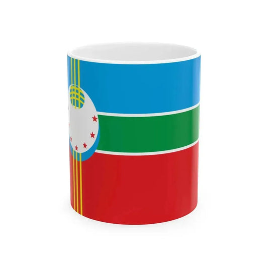 Flag of Ala-Buka District (Kyrgyzstan) White Coffee Mug 11oz - Go Mug Yourself