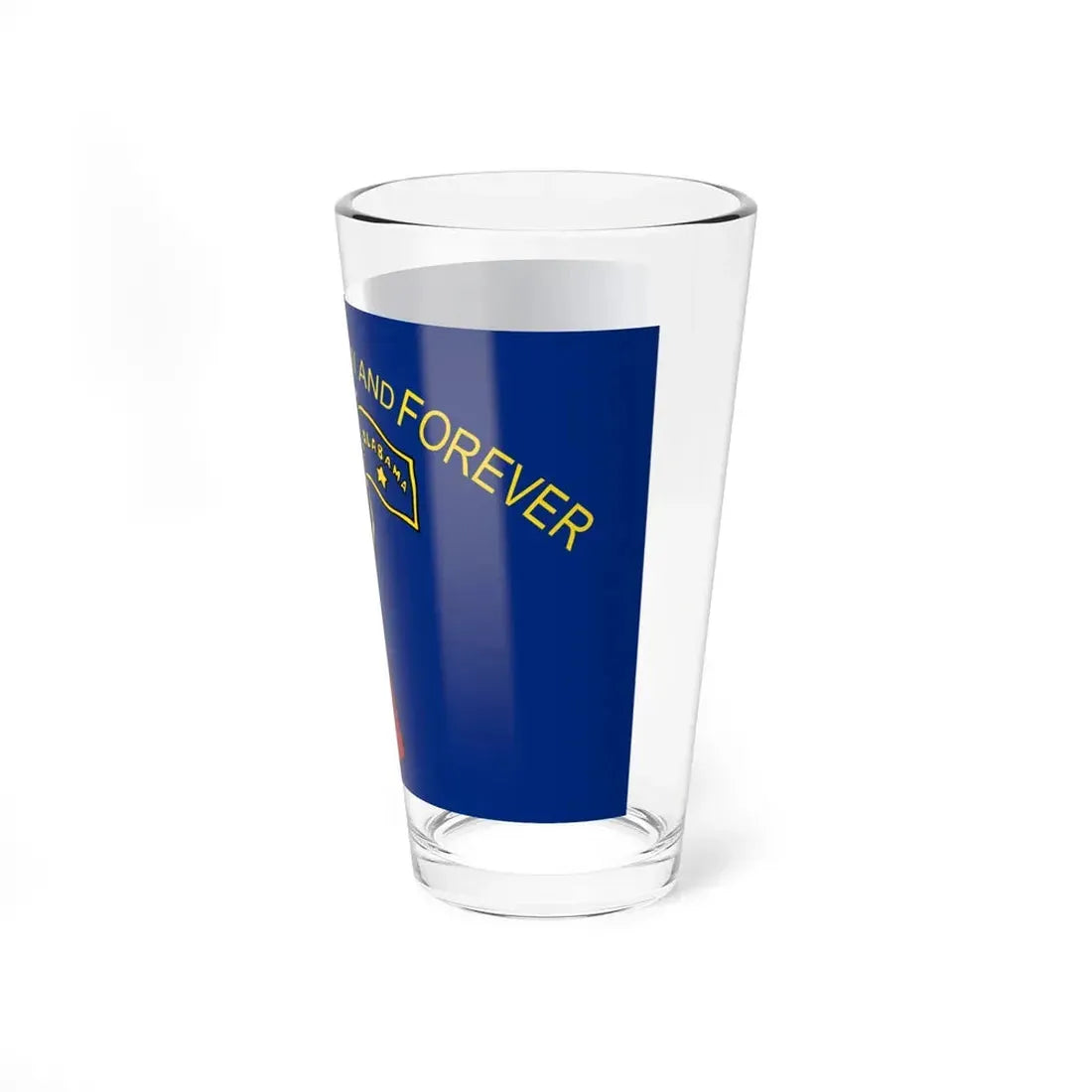 Flag of Alabama 1861 obverse (United States) Pint Glass 16oz - Go Mug Yourself