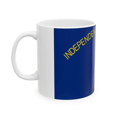 Flag of Alabama 1861 obverse (United States) White Coffee Mug - Go Mug Yourself
