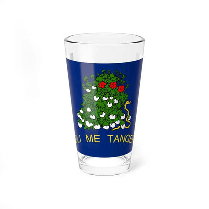 Flag of Alabama 1861 reverse (United States) Pint Glass 16oz 16oz - Go Mug Yourself
