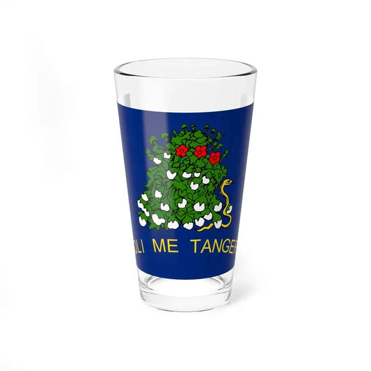 Flag of Alabama 1861 reverse (United States) Pint Glass 16oz 16oz - Go Mug Yourself