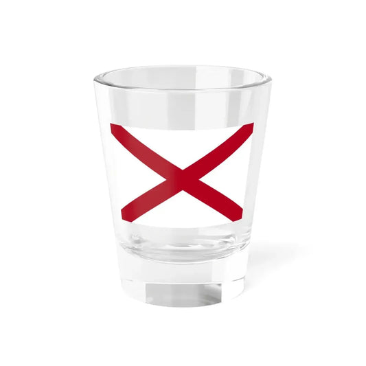 Flag of Alabama 3-2 (United States) Shot Glass 1.5oz 1.5oz - Go Mug Yourself
