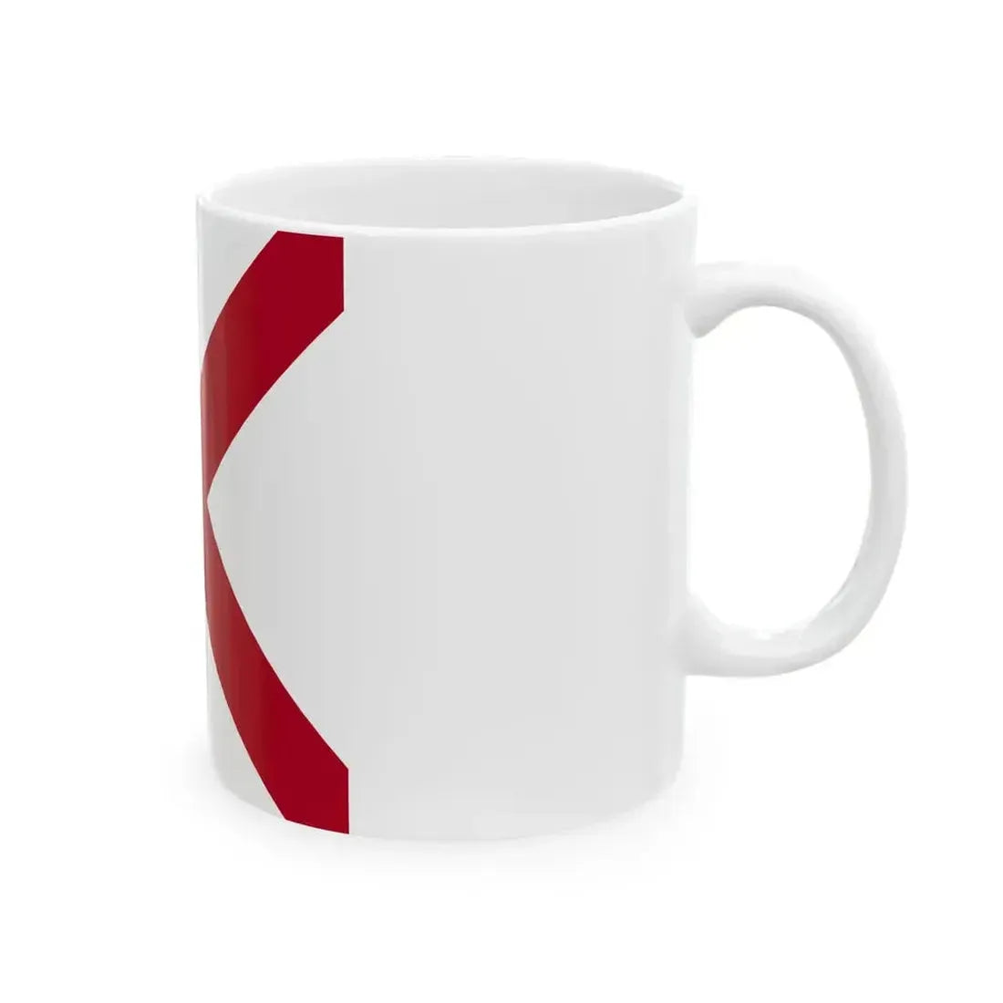 Flag of Alabama square (United States) White Coffee Mug - Go Mug Yourself