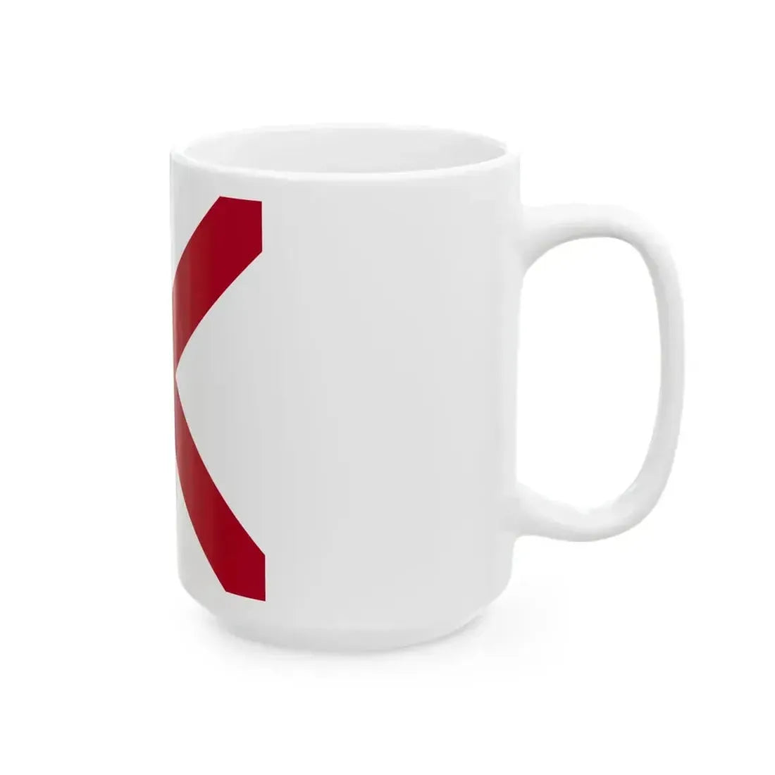 Flag of Alabama square (United States) White Coffee Mug - Go Mug Yourself