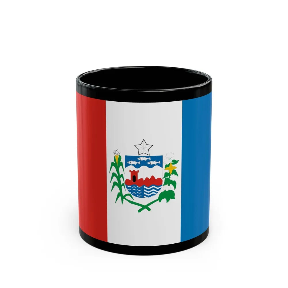 Flag of Alagoas Brazil - Black Coffee Mug-11oz-Go Mug Yourself