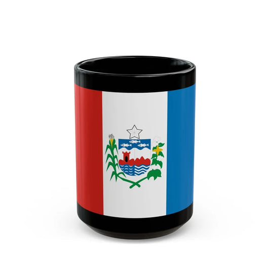 Flag of Alagoas Brazil - Black Coffee Mug-15oz-Go Mug Yourself