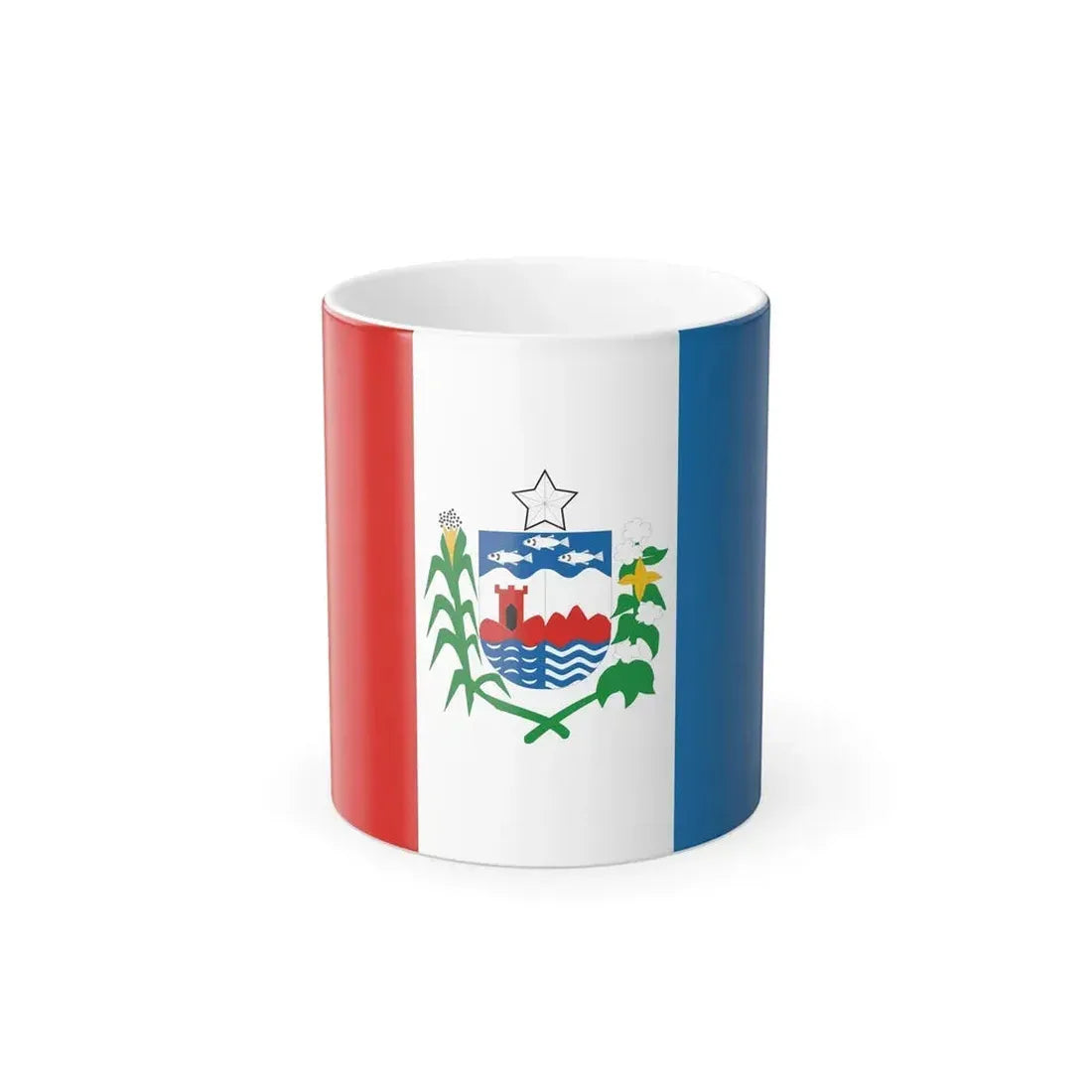 Flag of Alagoas Brazil - Color Changing Coffee Mug 11oz - Go Mug Yourself