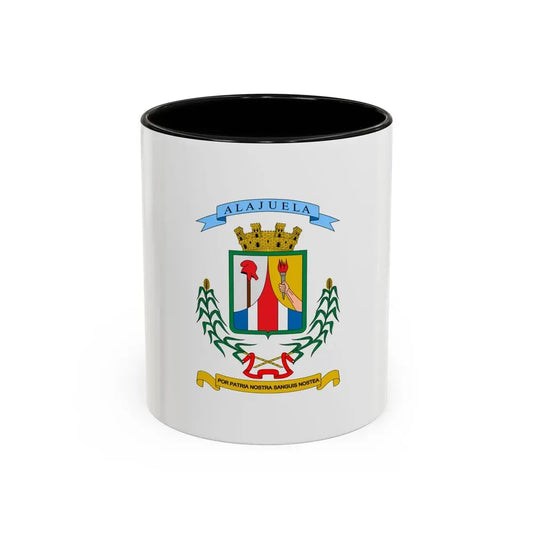 Flag of Alajuela Province Costa Rica - Accent Coffee Mug 11oz Black - Go Mug Yourself