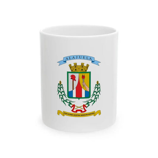 Flag of Alajuela Province Costa Rica - White Coffee Mug 11oz - Go Mug Yourself