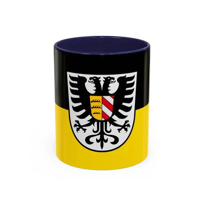 Flag of Alb Donau Kreis Germany - Accent Coffee Mug 11oz Navy - Go Mug Yourself