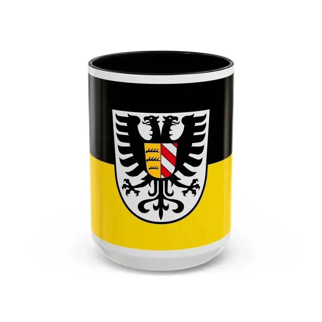 Flag of Alb Donau Kreis Germany - Accent Coffee Mug 15oz Black - Go Mug Yourself