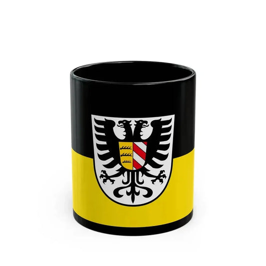 Flag of Alb Donau Kreis Germany - Black Coffee Mug 11oz - Go Mug Yourself