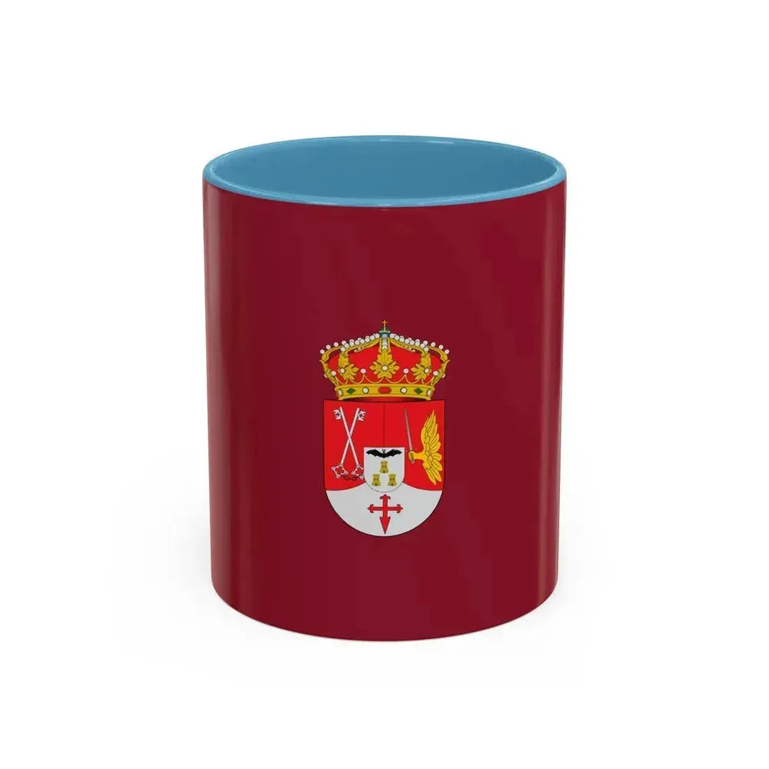 Flag of Albacete Spain - Accent Coffee Mug 11oz Light Blue - Go Mug Yourself
