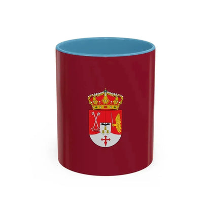 Flag of Albacete Spain - Accent Coffee Mug 11oz Light Blue - Go Mug Yourself