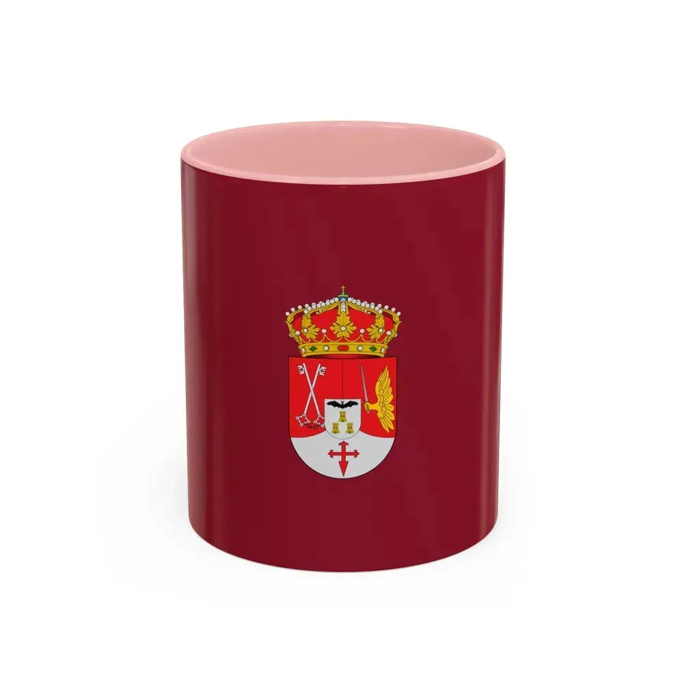 Flag of Albacete Spain - Accent Coffee Mug 11oz Pink - Go Mug Yourself