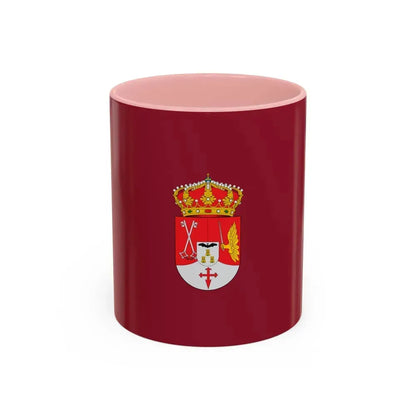 Flag of Albacete Spain - Accent Coffee Mug 11oz Pink - Go Mug Yourself