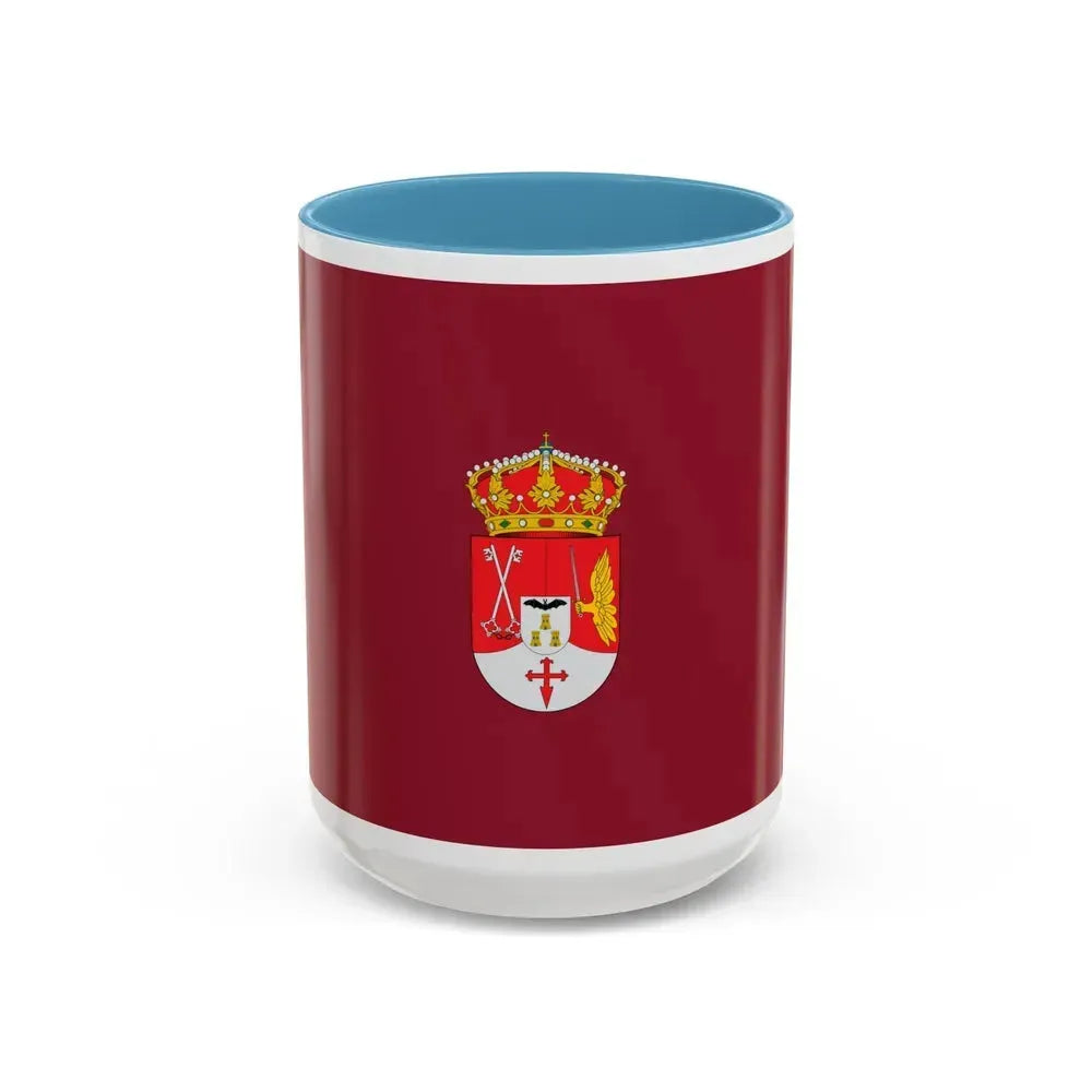 Flag of Albacete Spain - Accent Coffee Mug 15oz Light Blue - Go Mug Yourself