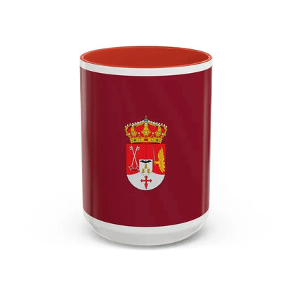 Flag of Albacete Spain - Accent Coffee Mug 15oz Red - Go Mug Yourself